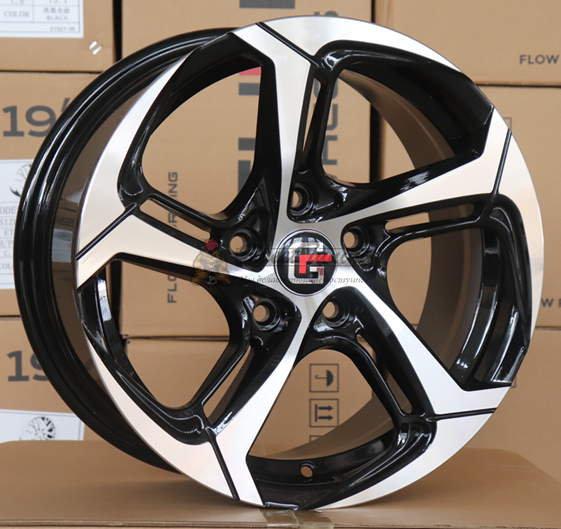 картинка Диски Vossen GL002 R18 J8 ET35 5X120 black+polished магазин  StreetTuning 