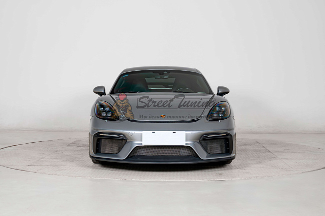 картинка Комплект обвеса GT4, упрощённая версия, с антикрылом для Porsche 718 Boxster (982) 2017+ магазин  StreetTuning 